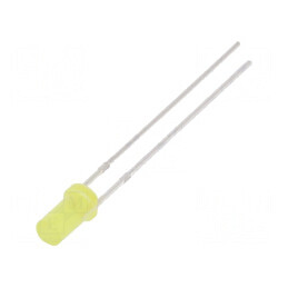 LED 3mm galben 330-500mcd 140° plat | Electronic-mag.ro | Componente Electronice
