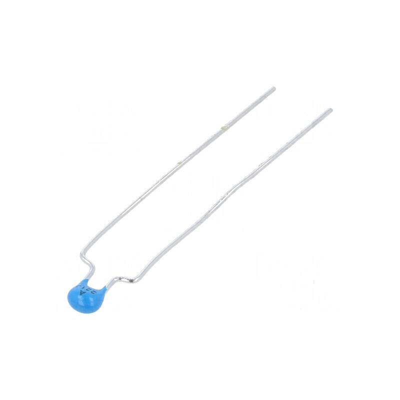 Condensator ceramic 220pF 100V C0G (NP0) ±5% THT 5mm | Electronic-mag.ro | Componente Electronice