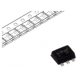 Tranzistor N-MOSFET TrenchFET® 30V 610mA 2A x2 | Electronic-mag.ro | Componente Electronice