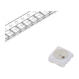 LED SMD 3535 RGB Programabil 3,5x3,7mm 3,7÷5,5VDC | Electronic-mag.ro | Componente Electronice