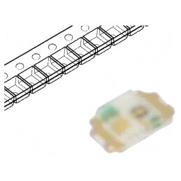 LED SMD 0402 roșie 25-60mcd 2V 20mA 625-635nm | Electronic-mag.ro | Componente Electronice