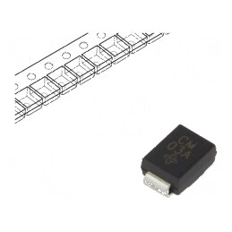 Diodă TVS 600W 32,75V 11,3A bidirecțională SMB - rolă, bandă | Electronic-mag.ro | Componente Electronice