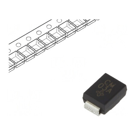 Diodă TVS 600W 32,75V 11,3A bidirecțională SMB - rolă, bandă | Electronic-mag.ro | Componente Electronice
