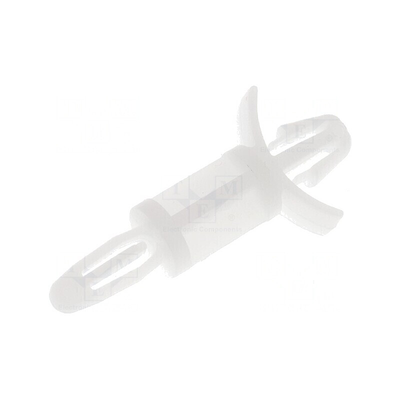 Distanțier PCB poliamidă 12,7mm clichet natural | Electronic-mag.ro | Componente Electronice