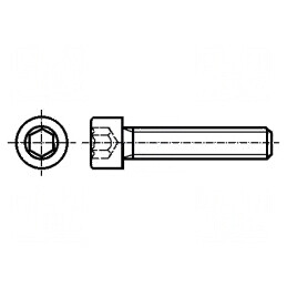 Şurub M3x16 Cap Rotund Imbus HEX 2,5mm Oţel Zincat | Electronic-mag.ro | Componente Electronice