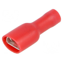 Terminal plat 6,3mm mamă 0,25-1,5mm2 crimpat pe cablu | Electronic-mag.ro | Componente Electronice