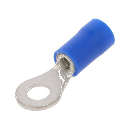 Vârf inelar M4 Ø 4,3mm pentru cablu izolat 1,5-2,5mm² | Electronic-mag.ro | Componente Electronice