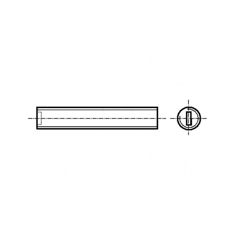 Şurub M5x8mm fără cap crestat poliamidă DIN 551 | Electronic-mag.ro | Componente Electronice