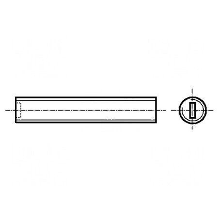 Şurub M5x8mm fără cap crestat poliamidă DIN 551 | Electronic-mag.ro | Componente Electronice