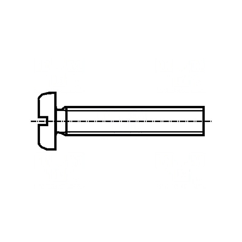 Şurub M6x40 cu cap rotund crestat din poliamidă DIN 85A | Electronic-mag.ro | Componente Electronice