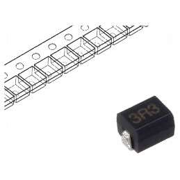 Inductor ferită SMD 1210 3,3uH 180mA 1,2Ω Q30 7,96MHz | Electronic-mag.ro | Componente Electronice