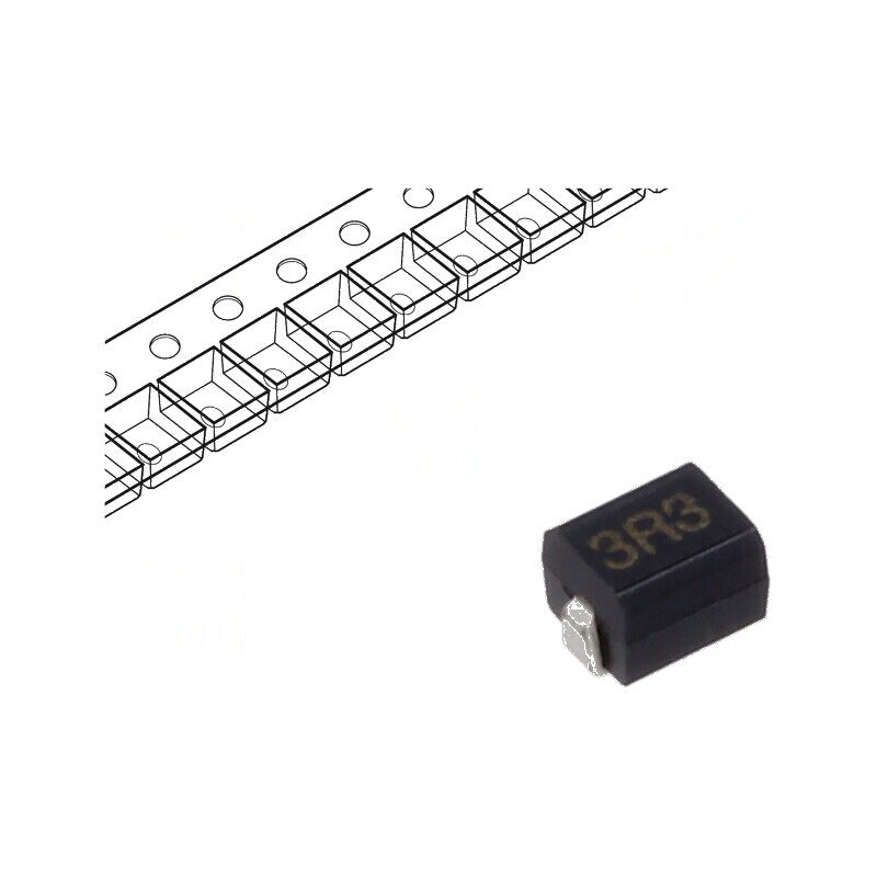 Inductor ferită SMD 1210 3,3uH 180mA 1,2Ω Q30 7,96MHz | Electronic-mag.ro | Componente Electronice