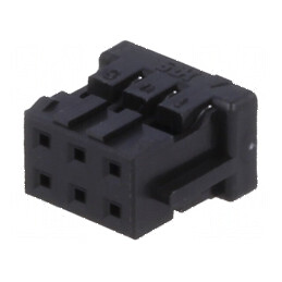 Conector cablu-cablu/PCB mufa mamă PIN 6 DF11 Pas 2mm drept | Electronic-mag.ro | Componente Electronice