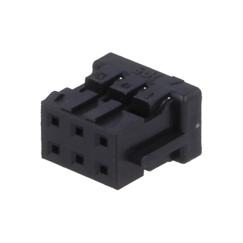 Conector cablu-cablu/PCB mufa mamă PIN 6 DF11 Pas 2mm drept | Electronic-mag.ro | Componente Electronice