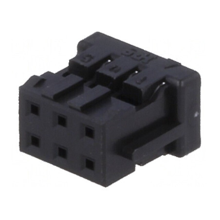 Conector cablu-cablu/PCB mufa mamă PIN 6 DF11 Pas 2mm drept | Electronic-mag.ro | Componente Electronice