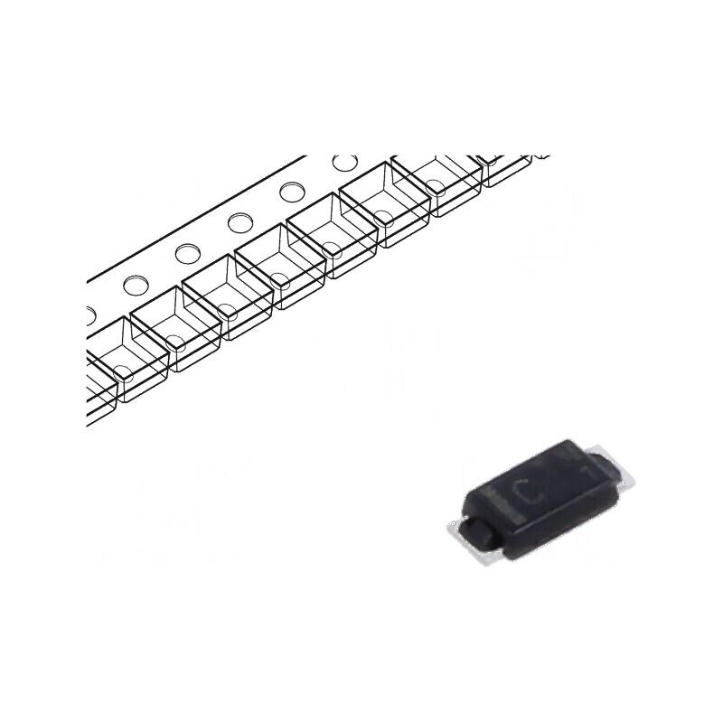 Diodă Schottky SMD 30V 1A DO219AB pentru redresoare - rolă, bandă | Electronic-mag.ro | Componente Electronice Diodă Schottky SMD 30V 1A DO219AB pentru redresoare - rolă, bandă | Electronic-mag.ro | Componente Electronice