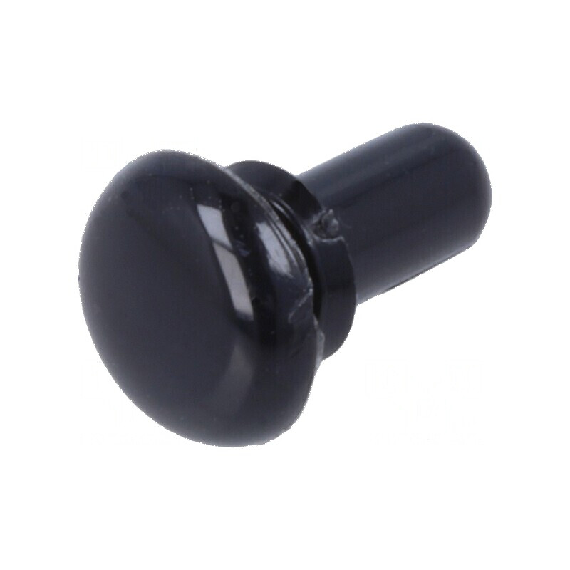 Diblu poliamidă 5,5mm cu diametru orificiu montare 3,1mm negru | Electronic-mag.ro | Componente Electronice
