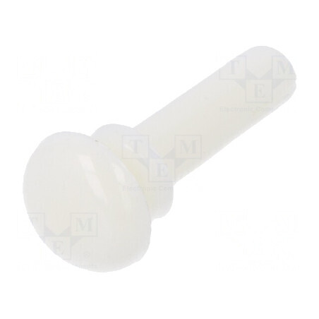 Diblu poliamidă albă 10mm - Diametru orificiu montare 3,1mm | Electronic-mag.ro | Componente Electronice