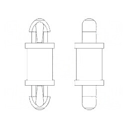Distanțier PCB poliamidă 66 1,6mm clichet | Electronic-mag.ro | Componente Electronice