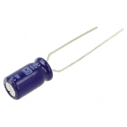 Condensator electrolitic THT 220uF 16V 6,3x11,2mm ±20% | Electronic-mag.ro | Componente Electronice