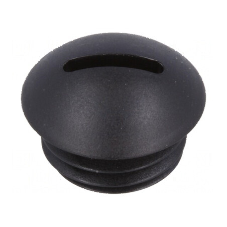 Capac de protecție M12 1,5 poliamidă neagră 6mm | Electronic-mag.ro | Componente Electronice