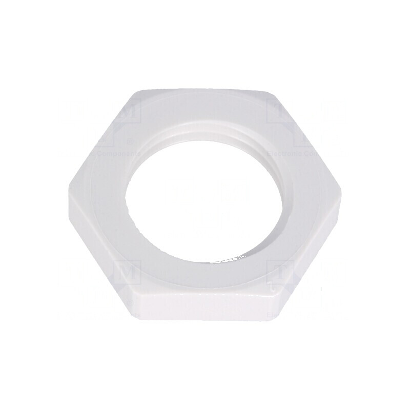 Piuliță M16 poliamidă 22mm filet metric 1.5 | Electronic-mag.ro | Componente Electronice