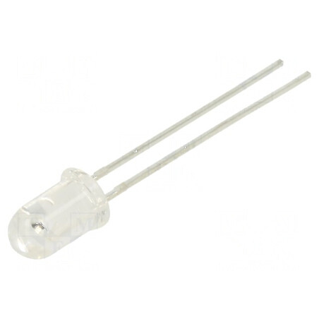 Emițător IR 5mm 940nm THT 50mA 1,25-1,6V transparent 50° | Electronic-mag.ro | Componente Electronice