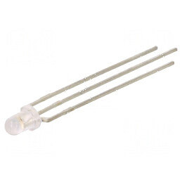 LED 3mm albastru/ambră 40° convex | Electronic-mag.ro | Componente Electronice