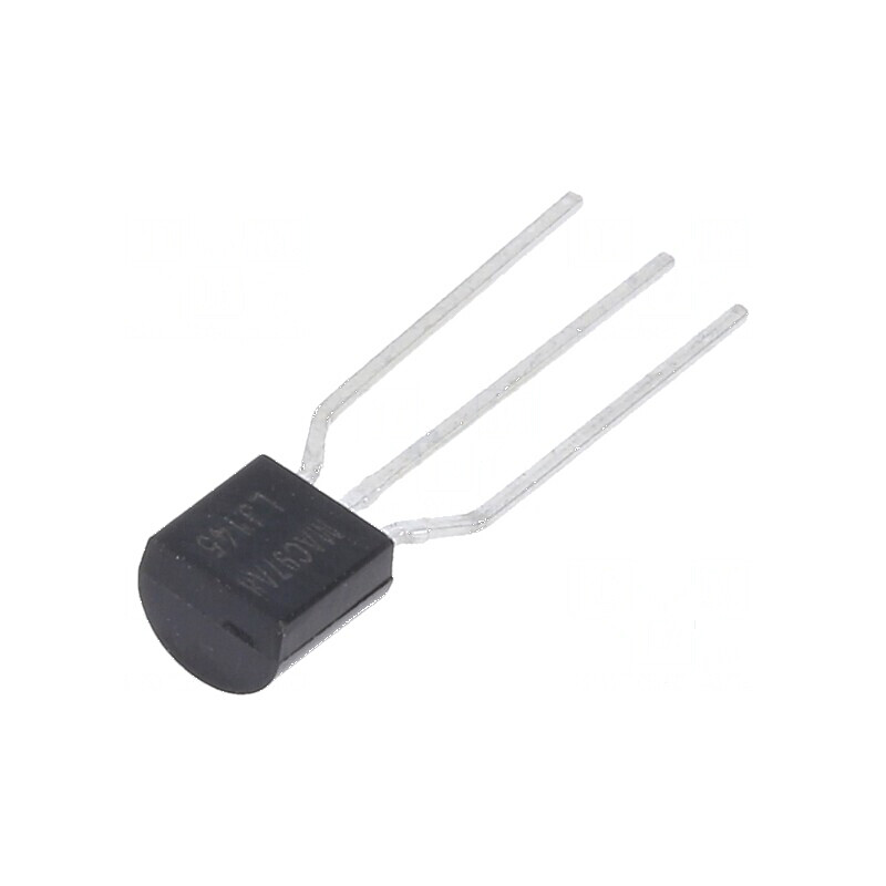 Triac 600V 0,6A TO92 cu poartă sensibilă 4Q | Electronic-mag.ro | Componente Electronice