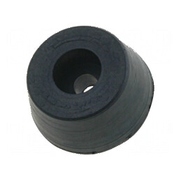 Picioruş negru din gumă 16mm x 13mm x 6mm x 7,8mm x 3mm x 4mm | Electronic-mag.ro | Componente Electronice