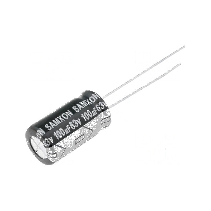Condensator electrolitic low ESR THT 100uF 63VDC Ø8x16mm | Electronic-mag.ro | Componente Electronice Condensator electrolitic low ESR THT 100uF 63VDC Ø8x16mm | Electronic-mag.ro | Componente Electronice