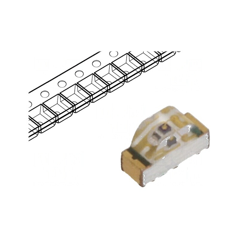 LED SMD 0603 verde 18-52mcd 1,6x1x0,6mm 20mA 155° | Electronic-mag.ro | Componente Electronice