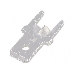 Terminal plat 4,8mm 0,8mm tată THT alamă cositorit drept | Electronic-mag.ro | Componente Electronice