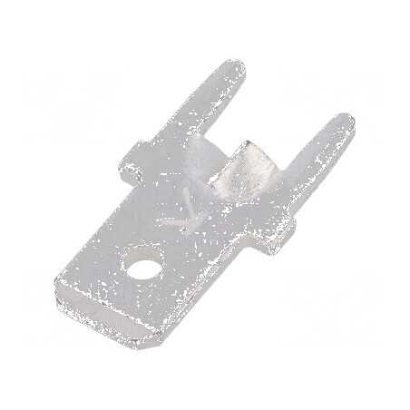 Terminal plat 4,8mm 0,8mm tată THT alamă cositorit drept | Electronic-mag.ro | Componente Electronice