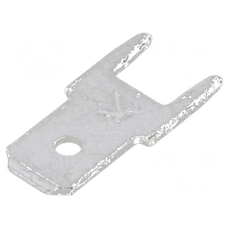 Terminal plat 4,8mm 0,5mm tată THT alamă cositorit drept | Electronic-mag.ro | Componente Electronice