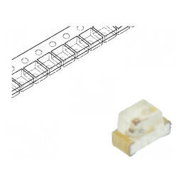LED SMD 0603 roșie 150-250mcd 1,6x0,8x1,1mm 120° 20mA 75mW | Electronic-mag.ro | Componente Electronice