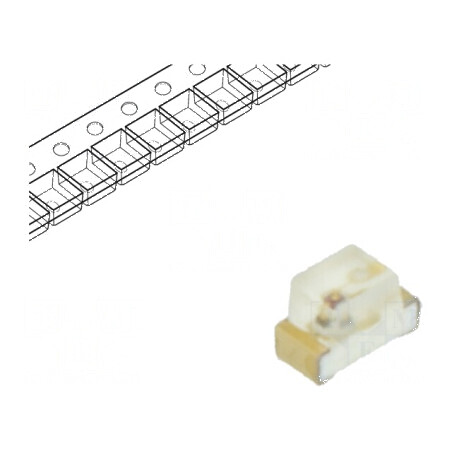 LED SMD 0603 roșie 150-250mcd 1,6x0,8x1,1mm 120° 20mA 75mW | Electronic-mag.ro | Componente Electronice