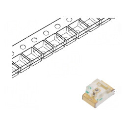 LED SMD 0805 portocalie 180-300mcd 2x1,25x1,1mm 140° 20mA | Electronic-mag.ro | Componente Electronice