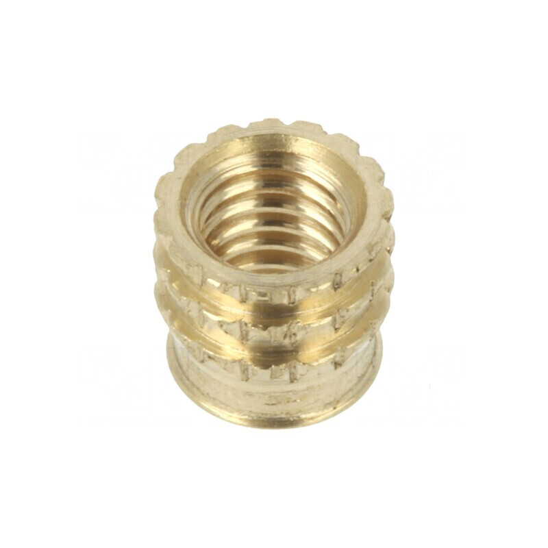 Adaos filetat alamă M3 BN 37885 4,1mm pentru plastic | Electronic-mag.ro | Componente Electronice Adaos filetat alamă M3 BN 37885 4,1mm pentru plastic | Electronic-mag.ro | Componente Electronice