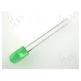 LED 5mm Verde Convex 2,2÷2,5V 5÷20mcd 60° | Electronic-mag.ro | Componente Electronice