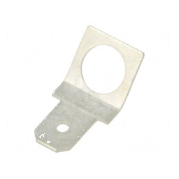 Terminal plat 4,8mm 0,5mm tată înşurubare alamă cositorit | Electronic-mag.ro | Componente Electronice