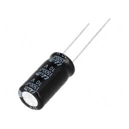 Condensator electrolitic THT 1500uF 10VDC Ø10x20mm ±20% | Electronic-mag.ro | Componente Electronice