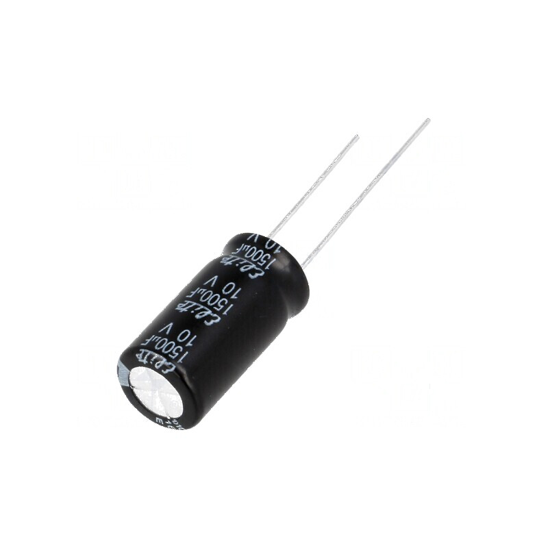 Condensator electrolitic THT 1500uF 10VDC Ø10x20mm ±20% | Electronic-mag.ro | Componente Electronice Condensator electrolitic THT 1500uF 10VDC Ø10x20mm ±20% | Electronic-mag.ro | Componente Electronice