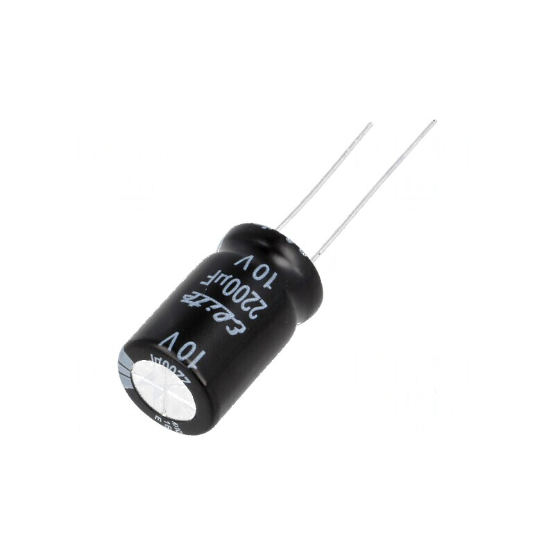 Condensator electrolitic THT 2200uF 10VDC Ø12,5x20mm ±20% | Electronic-mag.ro | Componente Electronice Condensator electrolitic THT 2200uF 10VDC Ø12,5x20mm ±20% | Electronic-mag.ro | Componente Electronice