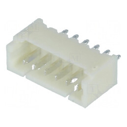 Conector cablu-placă soclu tată 1,25mm PIN 6 THT 125V 1A | Electronic-mag.ro | Componente Electronice