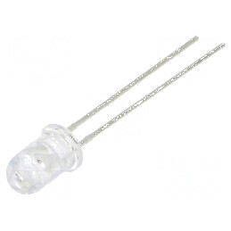 LED 5mm portocalie 2180-4200mcd 60° convex | Electronic-mag.ro | Componente Electronice
