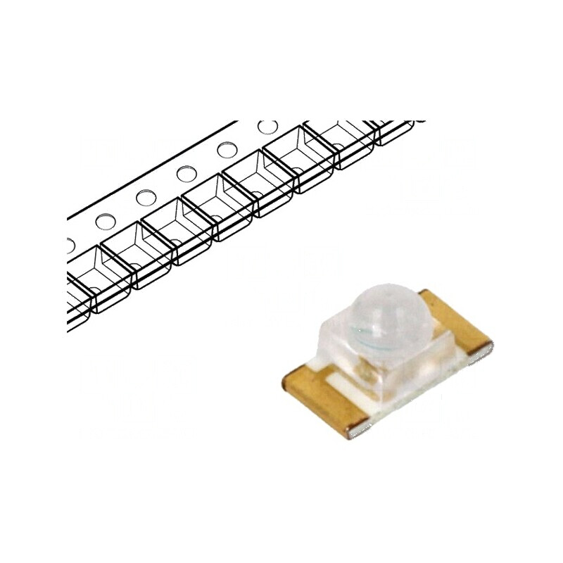 LED SMD 1206 Verde 2000-2500mcd 3.2x1.6x1.8mm 35° 20mA | Electronic-mag.ro | Componente Electronice