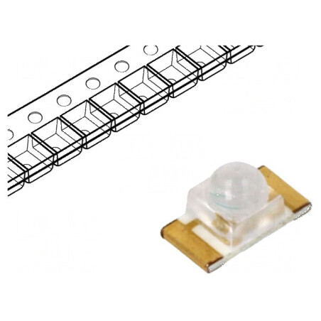 LED SMD 1206 Verde 2000-2500mcd 3.2x1.6x1.8mm 35° 20mA | Electronic-mag.ro | Componente Electronice