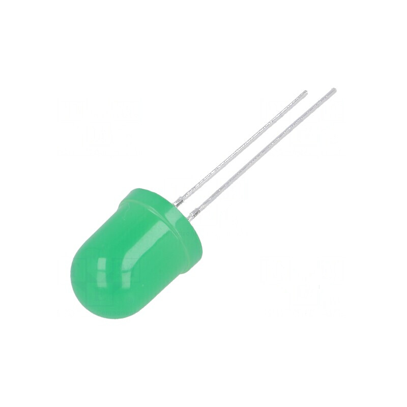 LED verde 10mm 220-330mcd 180° convex | Electronic-mag.ro | Componente Electronice