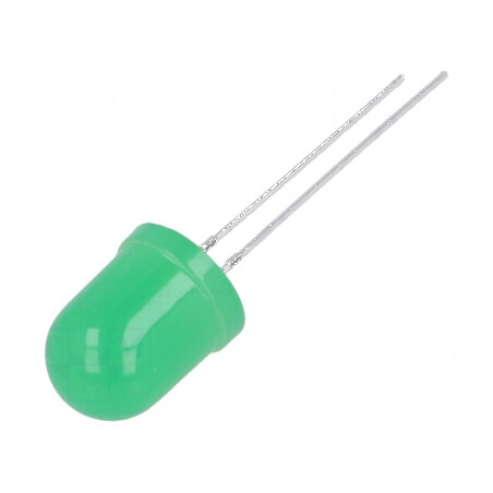 LED verde 10mm 220-330mcd 180° convex | Electronic-mag.ro | Componente Electronice